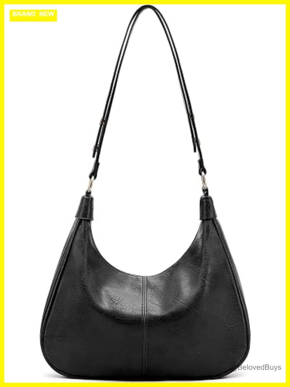 Ultra Soft Foldable Vegan Leather Crossbody Hobo Shoulder Bag